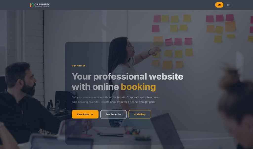 professional website with online booking 08 06 2026 10 17 am